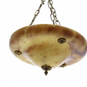 Alabaster ceiling lamp, 20th century - 1