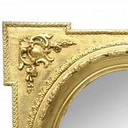 Pareja de espejos de madera tallada y dorada, pps.s.XX - 1