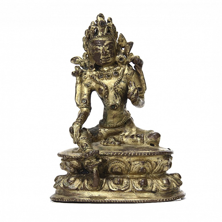 Buda de la compasión de bronce dorado, s.XV