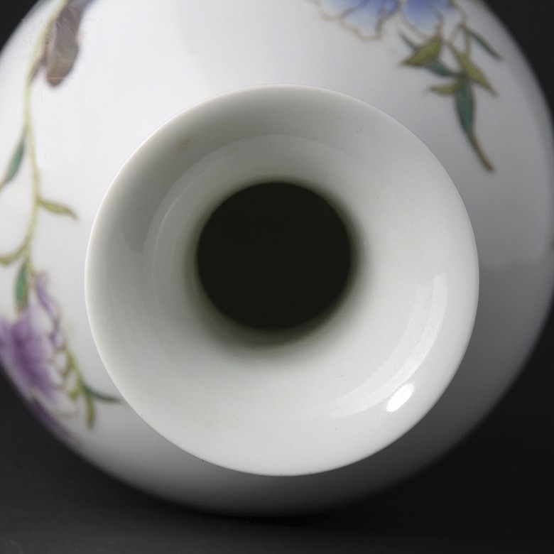 Jarrón porcelana Antiguo Chino - 4