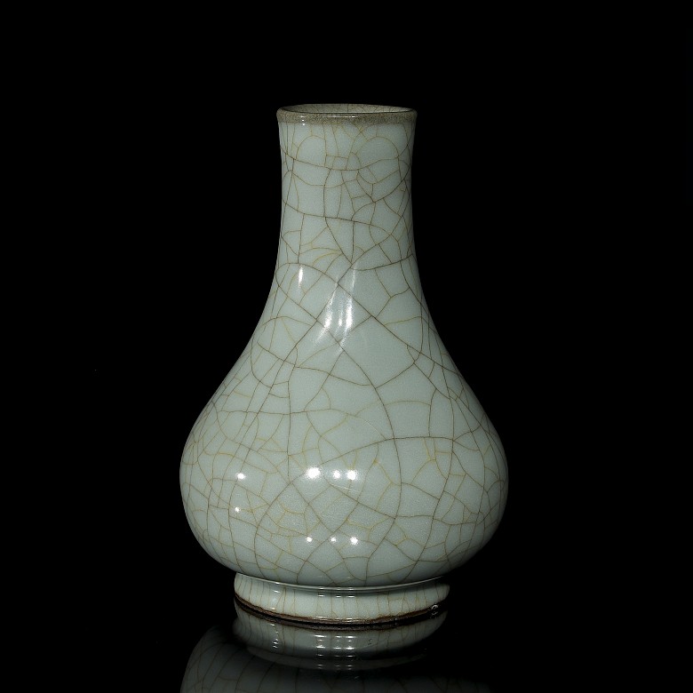 Jarrón de cerámica, estilo Geyao
