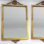Pareja de espejos dorados - 1