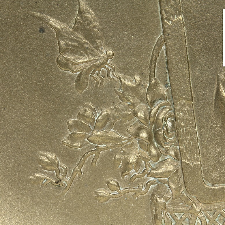 Berndorf (19th-20th century), bronze decorative dish, Austria.