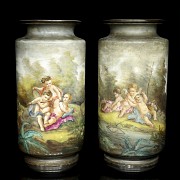 Pair of large vases, 19th - 20th century