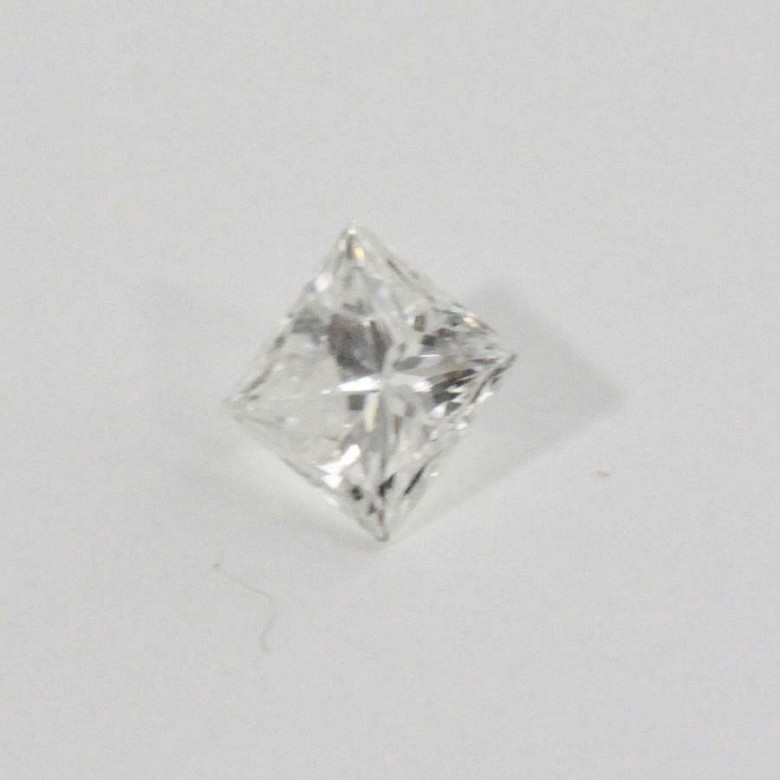 Natural diamond 0.22 cts in weight, in princess size. - 1
