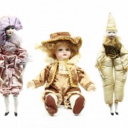 Lote de muñecas de porcelana, Josefina y Ramón Inglés