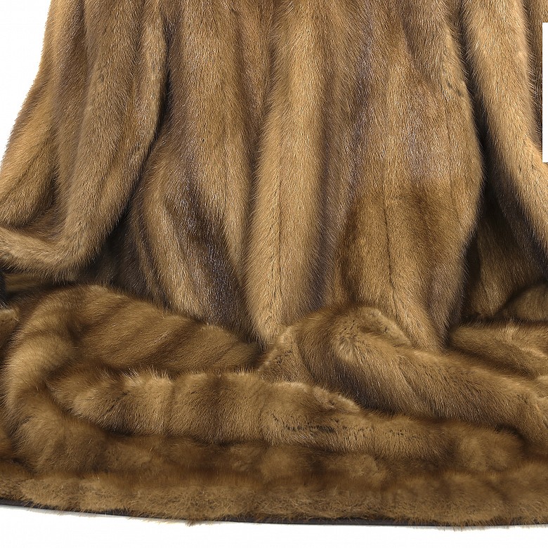 Light brown mink coat