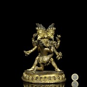 A tibetan bronze figure 