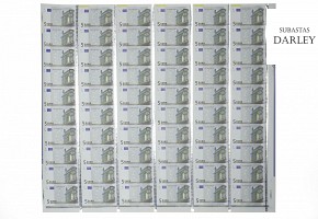 Special edition 5-euro banknotes, 2002