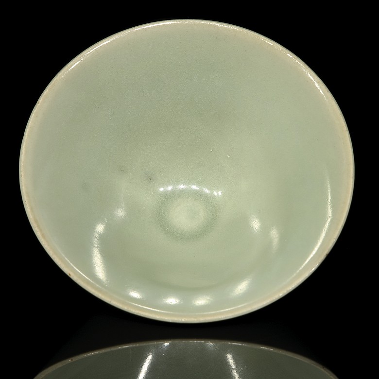 Cuenco de cerámica verde celadón, estilo Song - 4