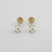 Baby pearl earrings - 4