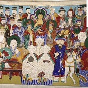 Thangka de seda pintada, Corea, s.XIX-XX