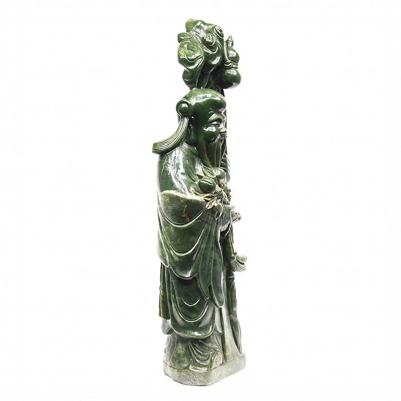 Gran escultura de jade 