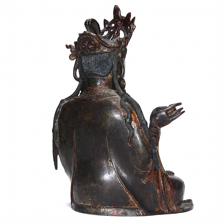 A lacquered figure of 