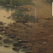 R. Molas (19th century) Set of three landscapes - 6