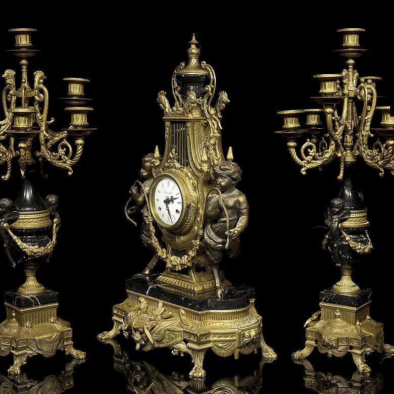 Louis XVI style, hinged clock, 20th century - 11