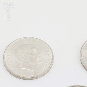 Three silver coins - Spain 1966 - 2