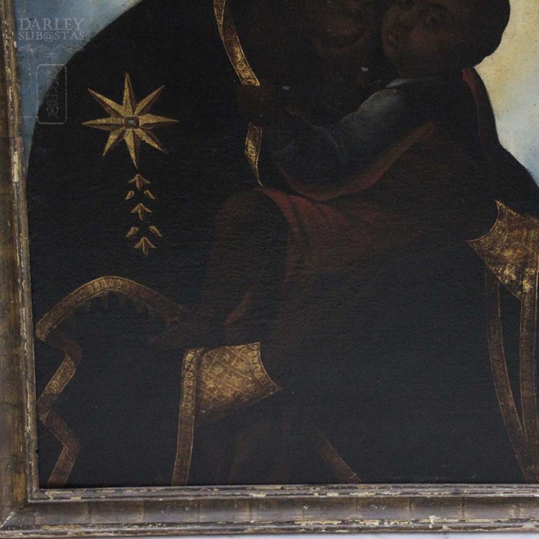 Virgen con niño Jesús siglo XVIII-XIX - 8