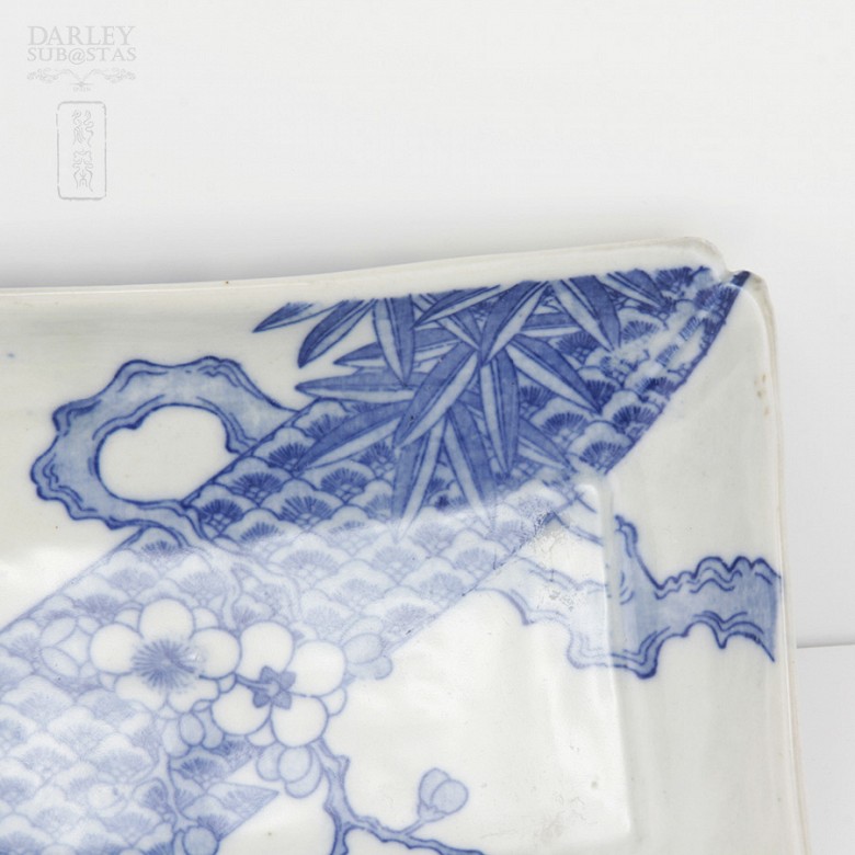 Bandeja de porcelana china, S.XX - 1