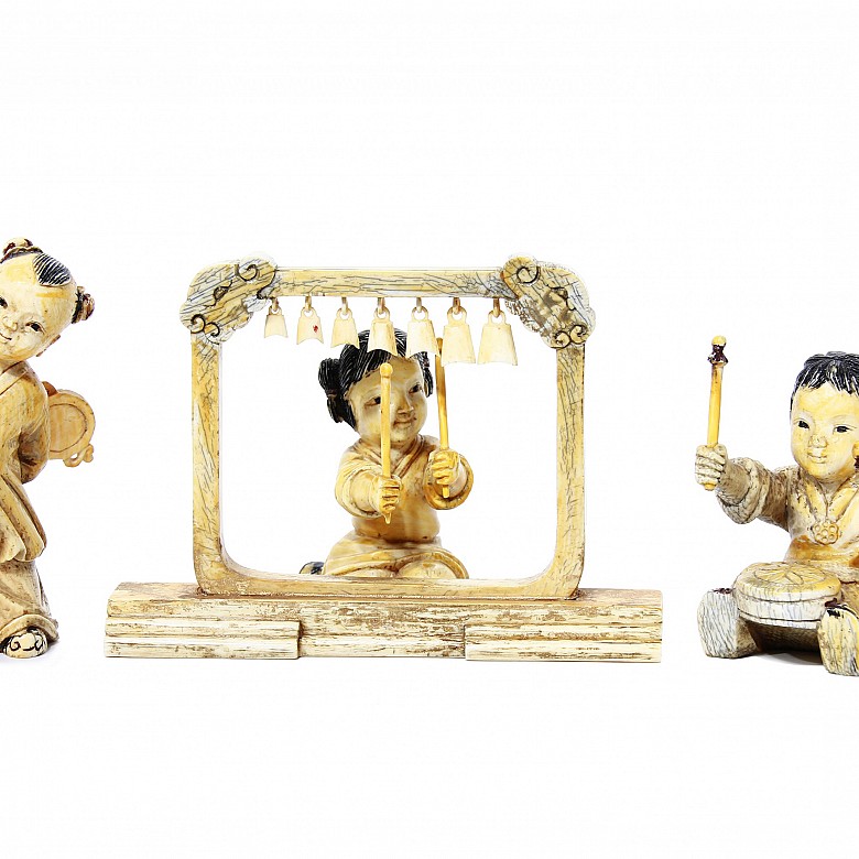 Ivory Child Musicians Ensemble, China, early 20th century