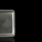 Spanish silver fruit bowl and cigar tray, 20th century