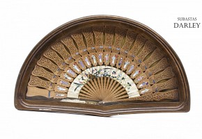 Sandalwood fan, 19th century