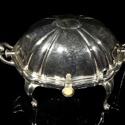 English silver plated metal caviar cooling vessel