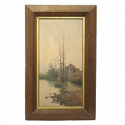 R. Molas (19th century) Set of three landscapes - 2