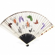 Pair of Chinese fans, early 20th century