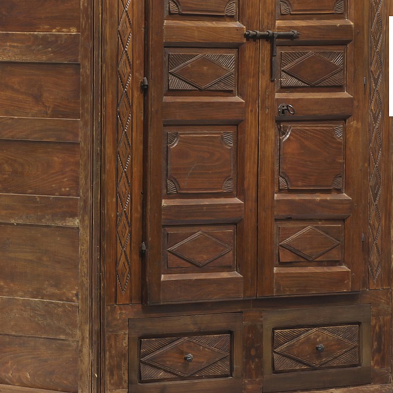 Rustic wooden closet, 20th century