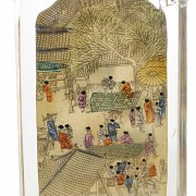 Snuff bottle with a miniature scene, 20th century - 6