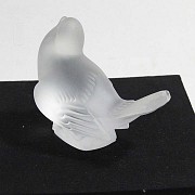 Couple glass bird Lalique - 4