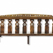 Rustic wooden bench, 20th century
