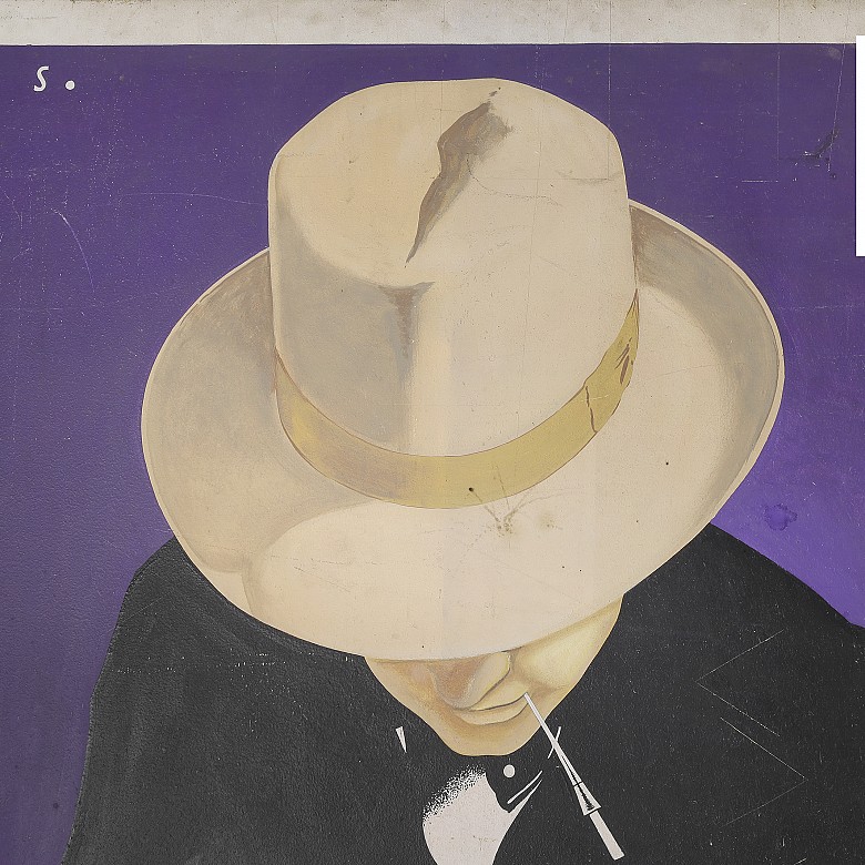 Federico Ribas Montenegro (1890 - 1952) Advertising panel. Madrid Book Week, 1931