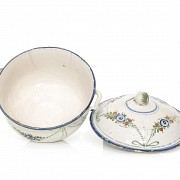 Sopera de cerámica popular esmaltada, S.XIX - XX