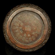 Caja de madera tallada chenxiangmu 