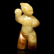 Jade human figure, Han dynasty - 5