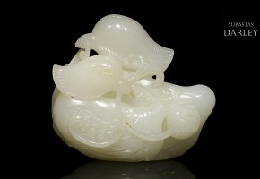 Figura de jade blanco 