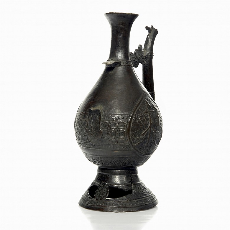 Bronze jug with inscriptions, Qing dynasty - 1