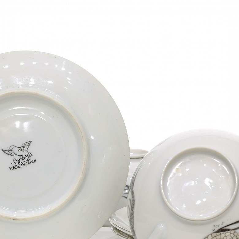 Chinese porcelain tea set, 20th century - 5