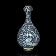 Jarrón de cerámica con pergaminos de loto, estilo Ming-Wanli - 1