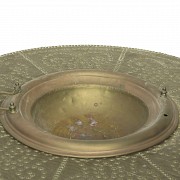Brass and wood brazier, 19th century - 5