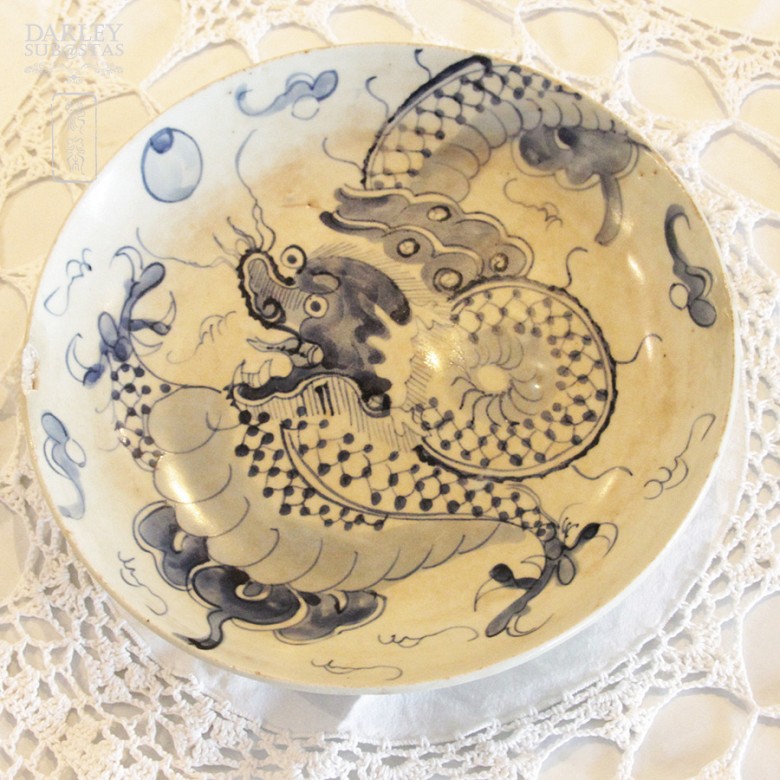 Plato porcelana china, finales S.XIX