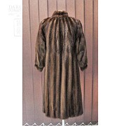 Precioso abrigo de visón marrón oscuro - 3