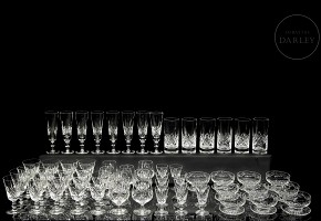 Cristalería de vidrio tallado, Stuart England, s.XX