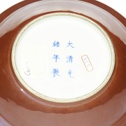 Plato de porcelana, Dinastía Qing, s.XIX