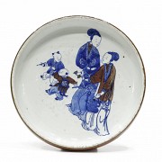 Enameled porcelain inkwell, Qing dynasty.