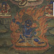 Tibetan silk thangka, Qing dynasty. - 4