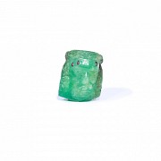Head of Christ carved emerald
