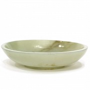 Jade bowl (笔洗) with bats, Qing dynasty. - 3